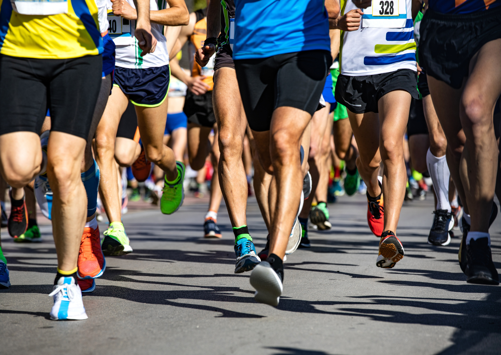 Runners taking part in a fundraising challenge.